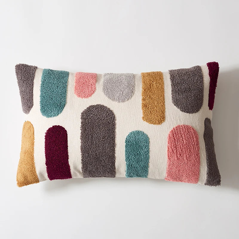 Floral Cushion Cover Cute Dots Embroidery Pillow Cover 45x45cm/30x50cm Soft Cozy  Home Decoration for living room Kids Room