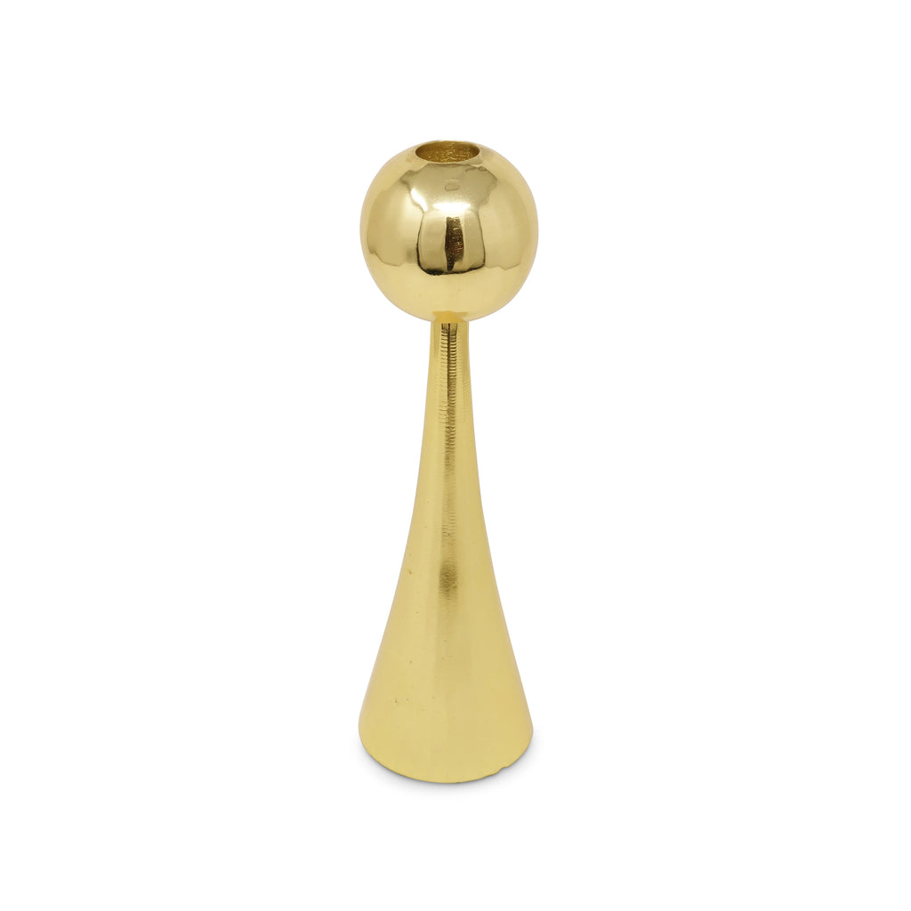 HMS 12\" Gold Stainless Steel Tabletop Taper Candlestick Spiral Stick Weddings Christmas Halloween Dinners Bars Cotton Soy Wax