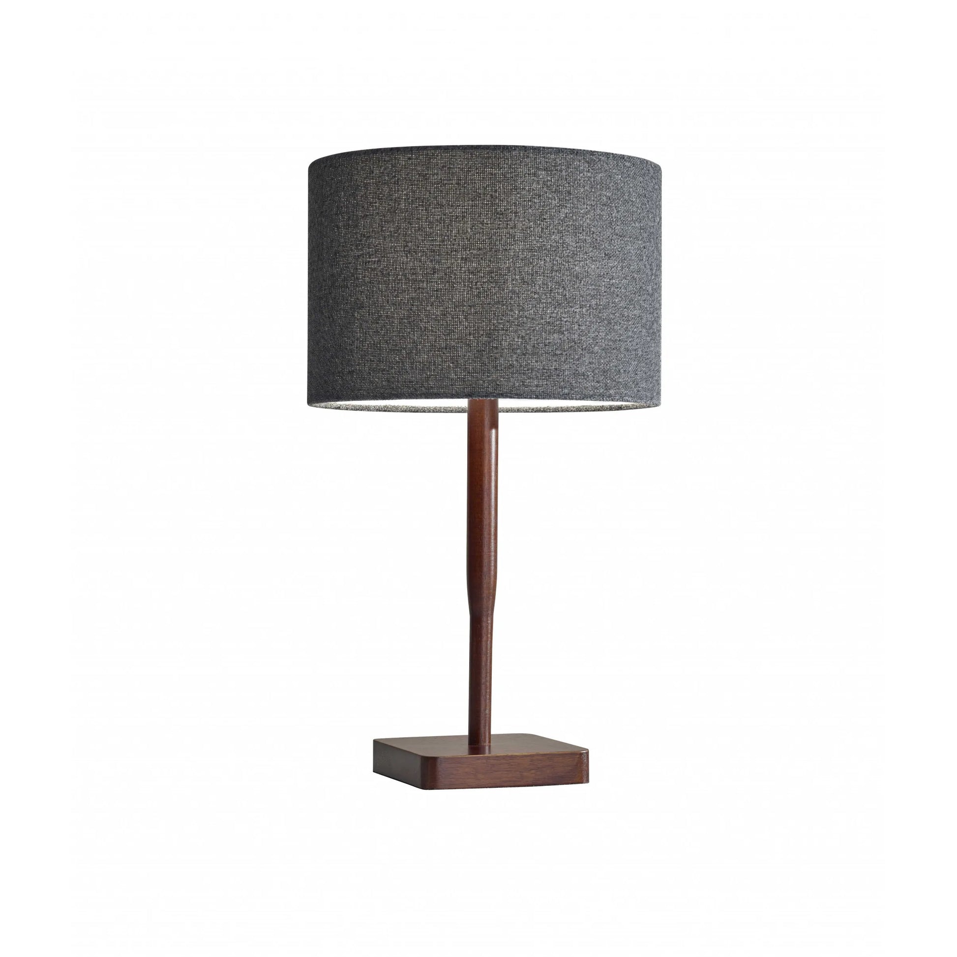Homeroots Cozy Cabin Walnut Wood Finish Table Lamp