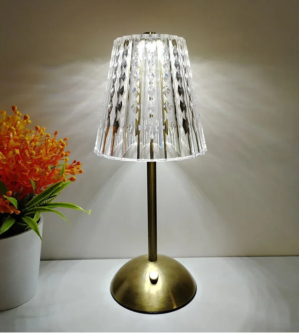 LED Table Lamp Touch Sensor Desktop Night Light USB Rechargeable For Bedroom Hotel Restaurant Bedroom Atmosphere Decor Lighting