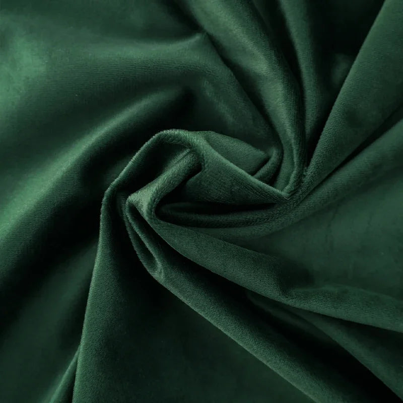 Cozy Velvet Throw Pillow Cover,Green Solid Home Decorative Square Cushion Case for Sofa Bedroom Car, 30x50cm Pillowcase