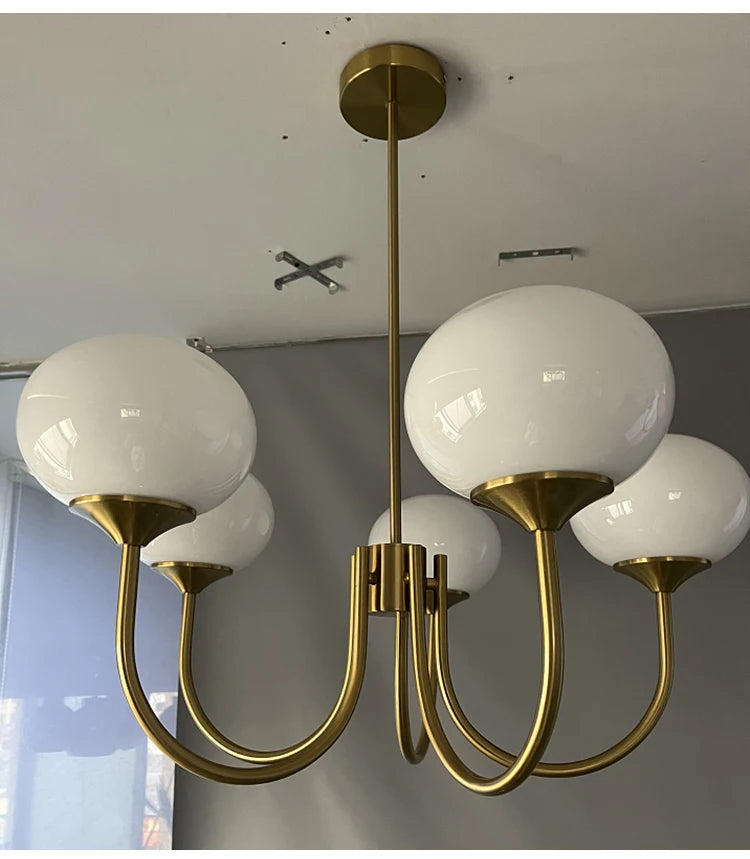 French Vintage Cream Style Pink Bedroom Pendant Light Medieval Warm Living Room Master Bedroom Children's Room Light Fixture