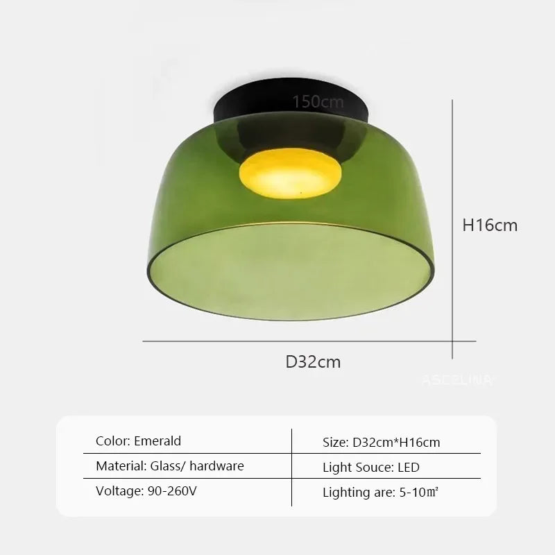 LEVELS Glass Ceiling Lamp Bedroom led Medieval Colourful lamps for Restaurant Creative Dining Room bedroom decorating Lamps