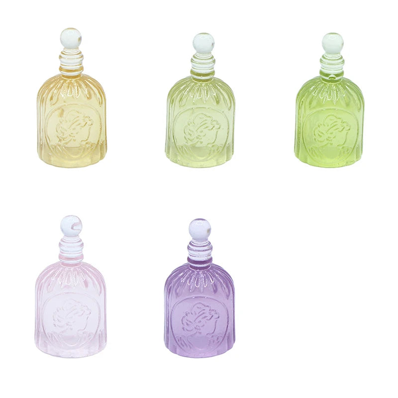 2Pcs Dollhouse Perfume Bottle Miniature Furniture Model Bedroom Decoration Accessories Doll Bedroom Bath Scene Props
