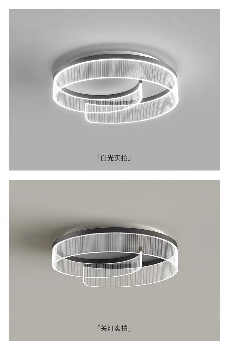 2025 Italian Luxury Simple Modern Bedroom Lamp LED Light Source Creative Personality Ceiling Lamp for Master Bedroom