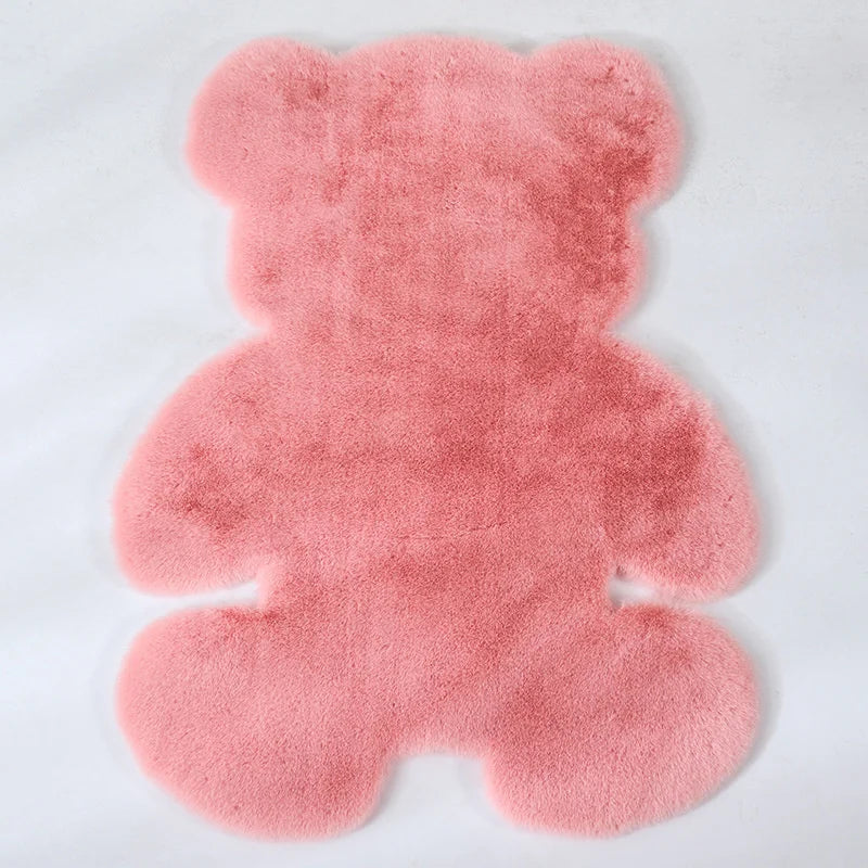 Cartoon Animal Bear Irregular Shaped Carpet Living Room Bedroom Entrance Floor Mat Children's Bedroom Carpet