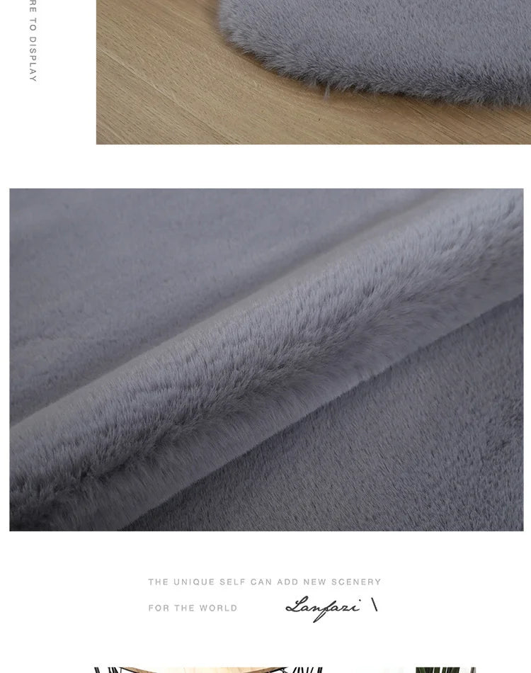 Cartoon Animal Bear Irregular Shaped Carpet Living Room Bedroom Entrance Floor Mat Children's Bedroom Carpet