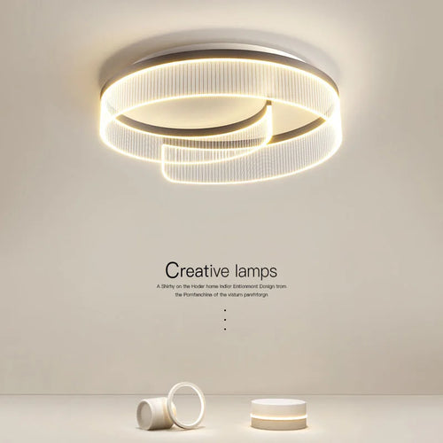 2025 Italian Luxury Simple Modern Bedroom Lamp LED Light Source Creative Personality Ceiling Lamp for Master Bedroom