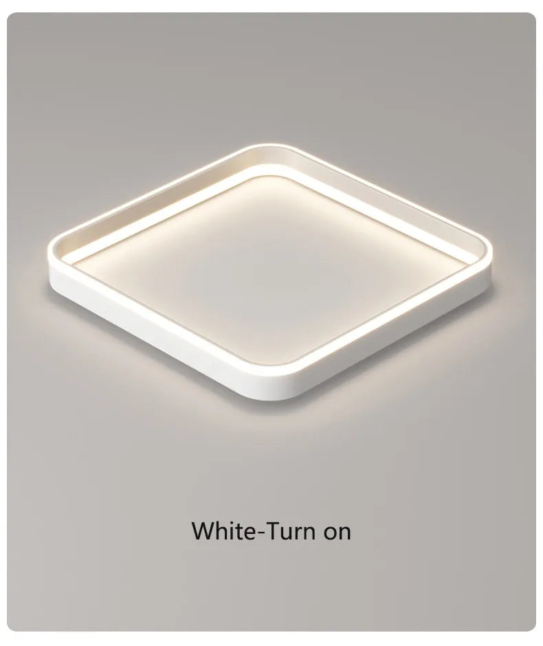 Nordic lamp modern minimalist square ceiling lamp master bedroom bedroom bedroom LED lamp eye protection full spectrum 2023 new