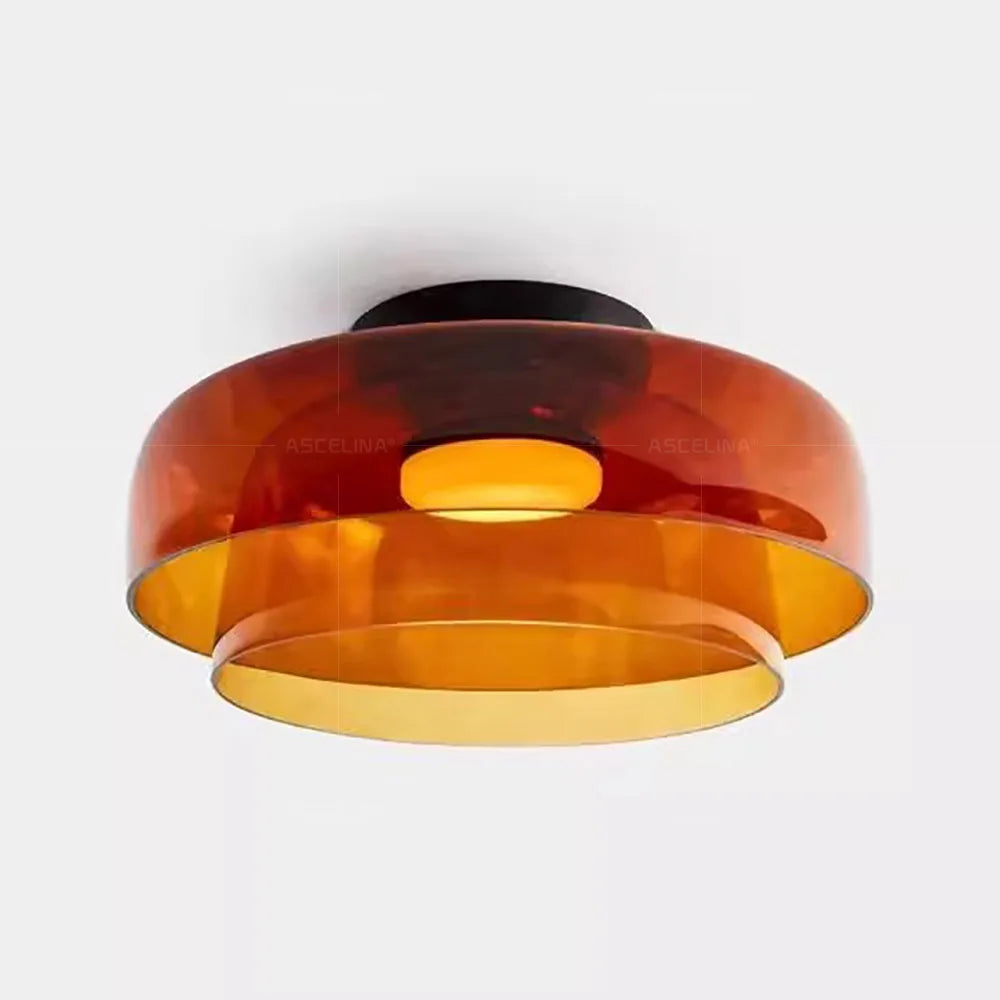 LEVELS Glass Ceiling Lamp Bedroom led Medieval Colourful lamps for Restaurant Creative Dining Room bedroom decorating Lamps