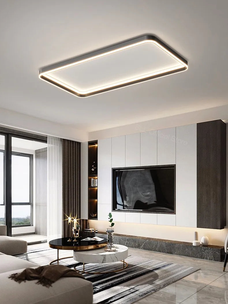 Nordic lamp modern minimalist square ceiling lamp master bedroom bedroom bedroom LED lamp eye protection full spectrum 2023 new