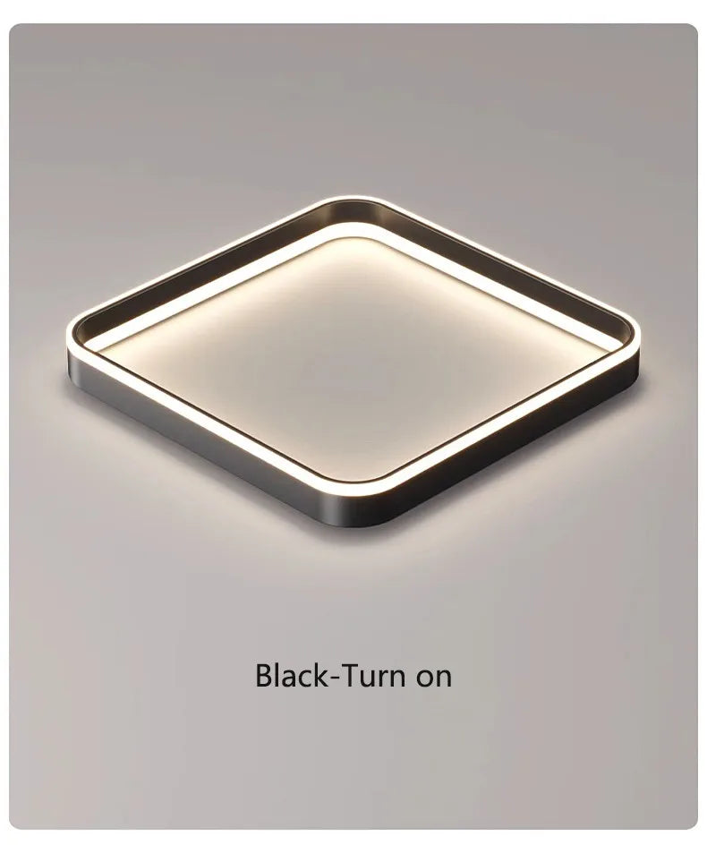 Nordic lamp modern minimalist square ceiling lamp master bedroom bedroom bedroom LED lamp eye protection full spectrum 2023 new