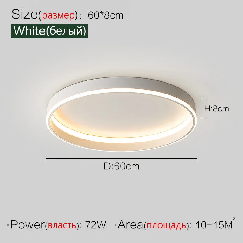 Nordic lamp modern minimalist square ceiling lamp master bedroom bedroom bedroom LED lamp eye protection full spectrum 2023 new