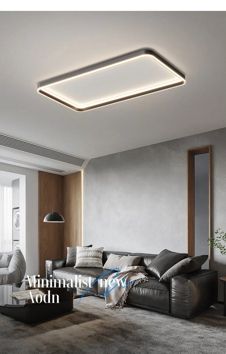 Nordic lamp modern minimalist square ceiling lamp master bedroom bedroom bedroom LED lamp eye protection full spectrum 2023 new
