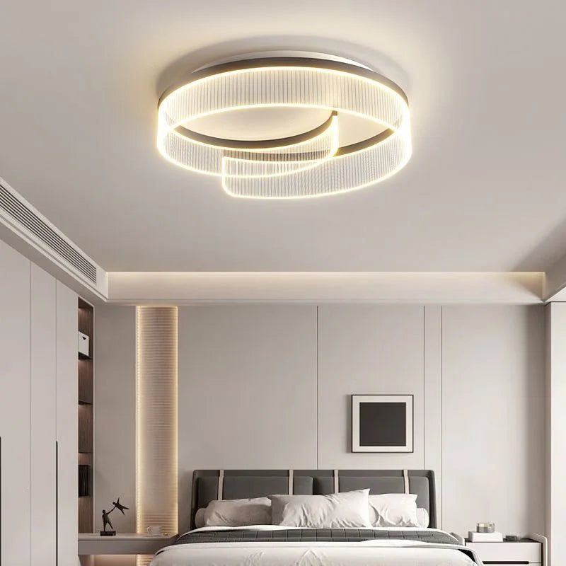 2025 Italian Luxury Simple Modern Bedroom Lamp LED Light Source Creative Personality Ceiling Lamp for Master Bedroom