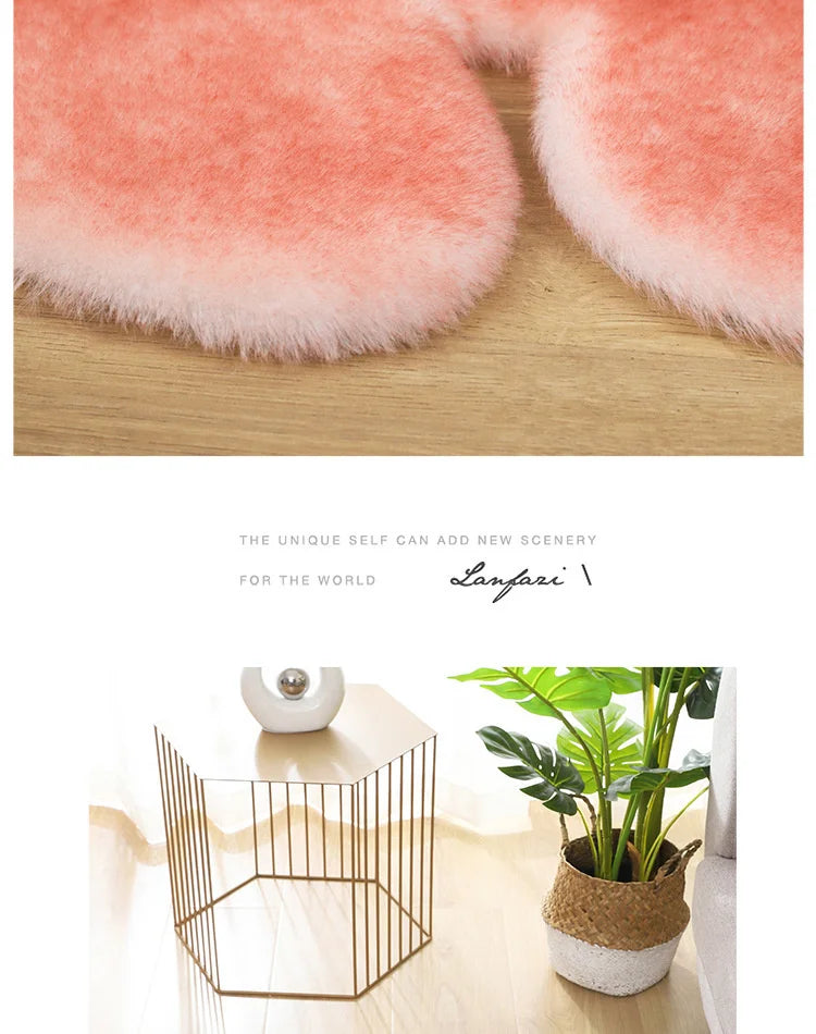 Cartoon Animal Bear Irregular Shaped Carpet Living Room Bedroom Entrance Floor Mat Children's Bedroom Carpet
