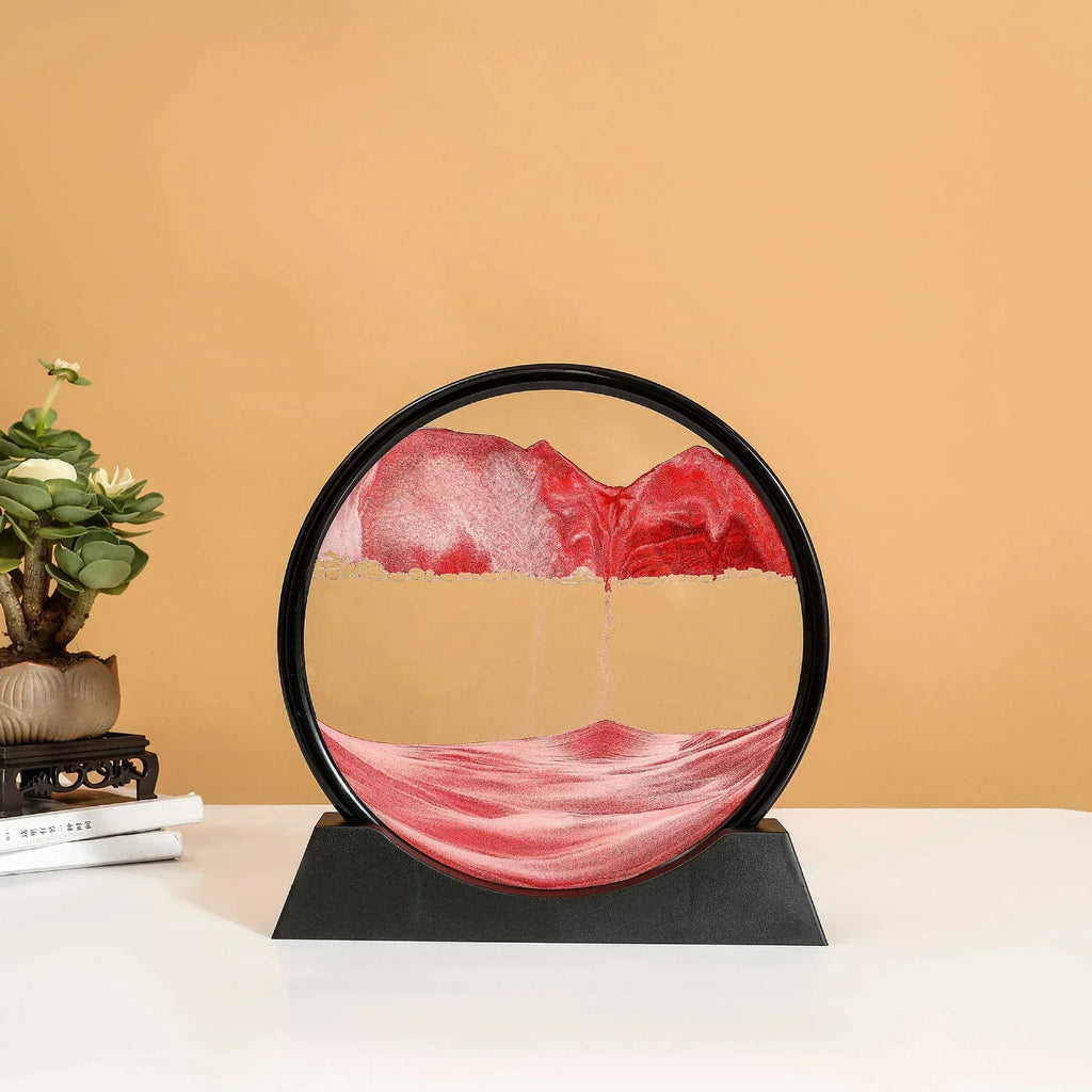 Sandscape Moving Sand Art Frame Flowing Sand 3D Dynamic Liquid Hourglass Quicksand Kinetic Sand Painting Office Home Decor Gifts