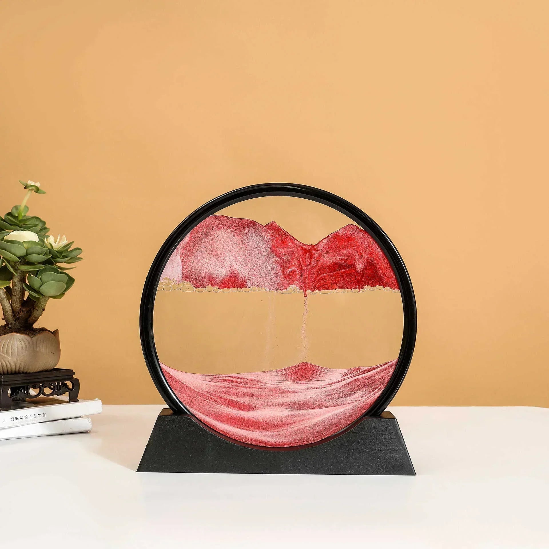 Sandscape Moving Sand Art Frame Flowing Sand 3D Dynamic Liquid Hourglass Quicksand Kinetic Sand Painting Office Home Decor Gifts