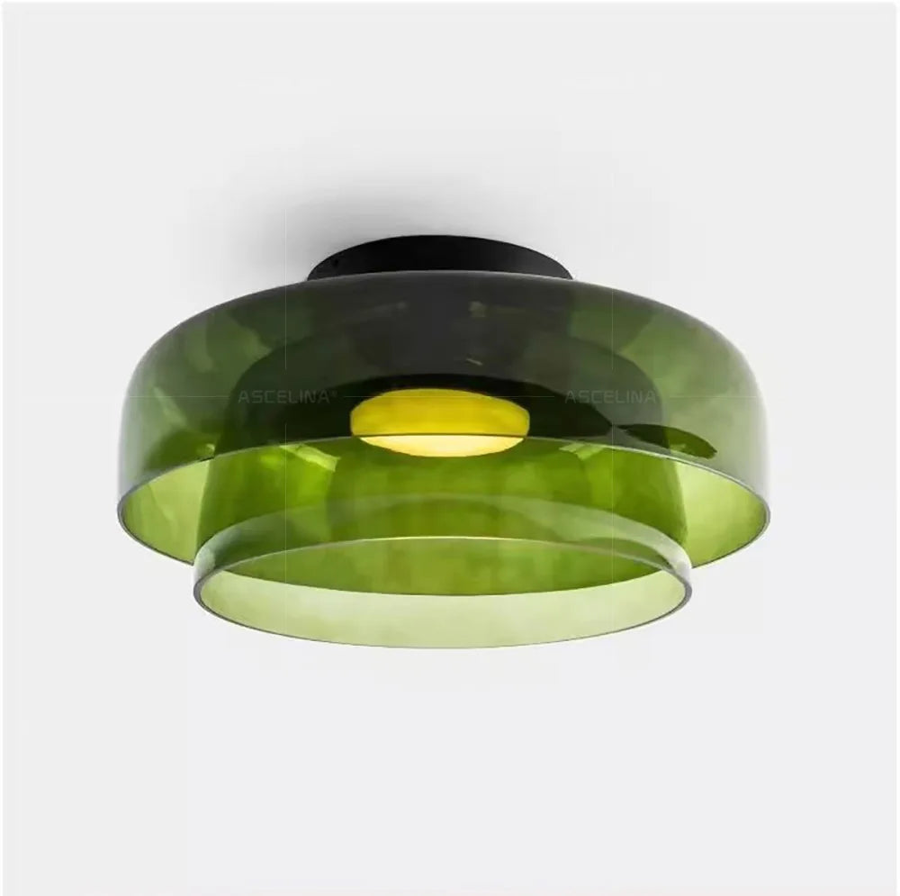 LEVELS Glass Ceiling Lamp Bedroom led Medieval Colourful lamps for Restaurant Creative Dining Room bedroom decorating Lamps