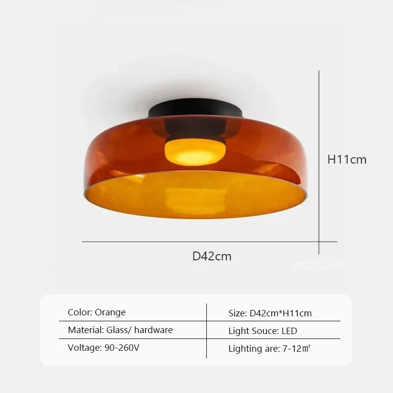 LEVELS Glass Ceiling Lamp Bedroom led Medieval Colourful lamps for Restaurant Creative Dining Room bedroom decorating Lamps