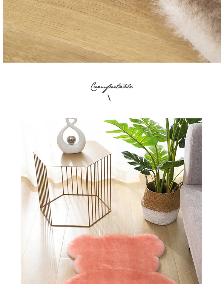 Cartoon Animal Bear Irregular Shaped Carpet Living Room Bedroom Entrance Floor Mat Children's Bedroom Carpet