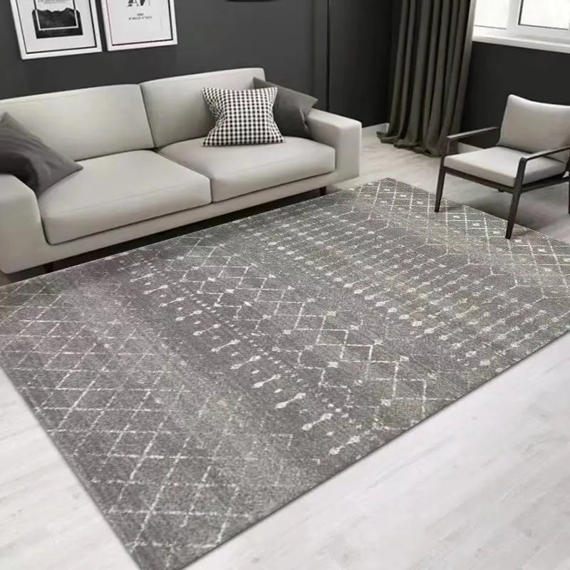 VIKAMA 40x60cm Crystal Pile Carpet Ethnic Style Living Room Bedroom Bohemia Nordic Vintage Bedroom Decorative Carpet