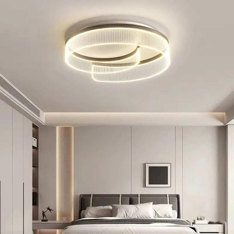 2025 Italian Luxury Simple Modern Bedroom Lamp LED Light Source Creative Personality Ceiling Lamp for Master Bedroom