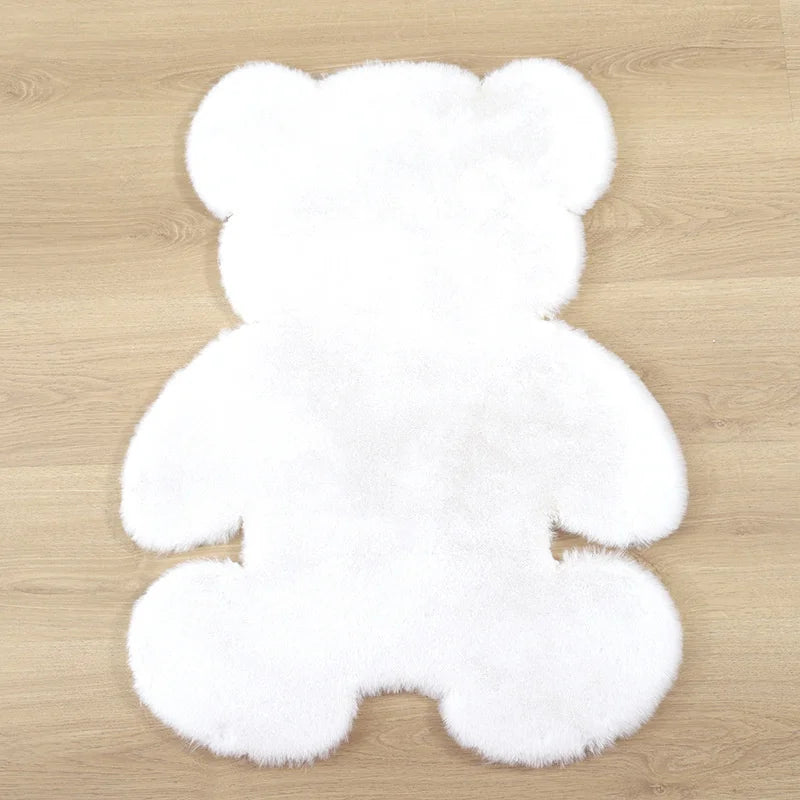 Cartoon Animal Bear Irregular Shaped Carpet Living Room Bedroom Entrance Floor Mat Children's Bedroom Carpet