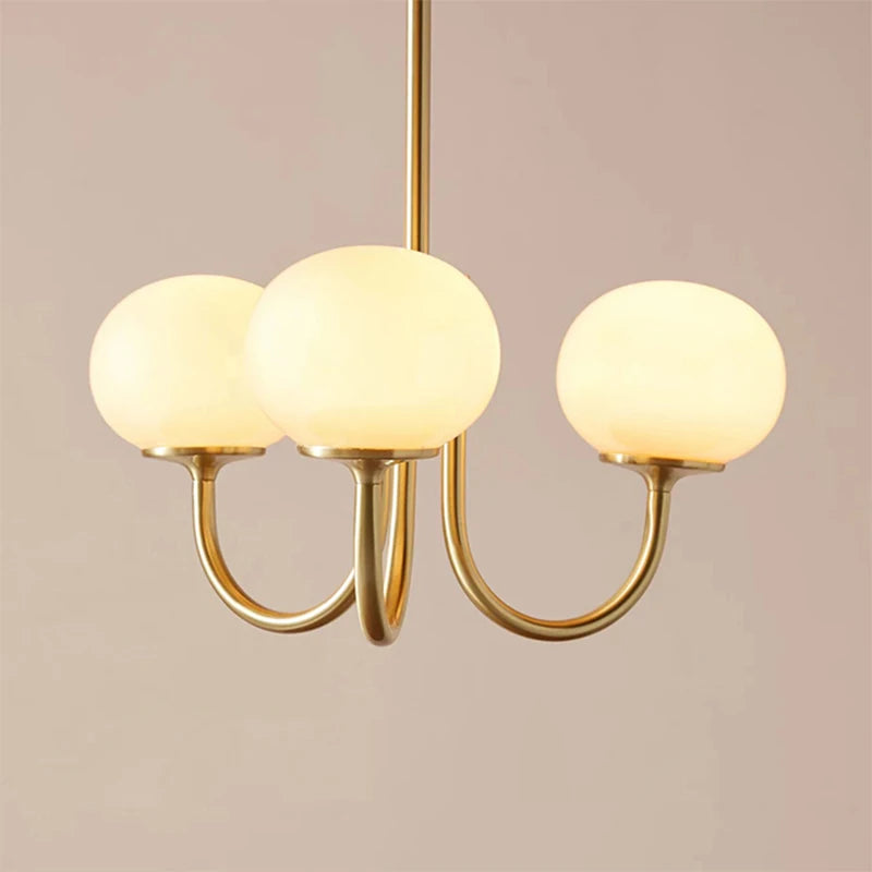 French Vintage Cream Style Pink Bedroom Pendant Light Medieval Warm Living Room Master Bedroom Children's Room Light Fixture