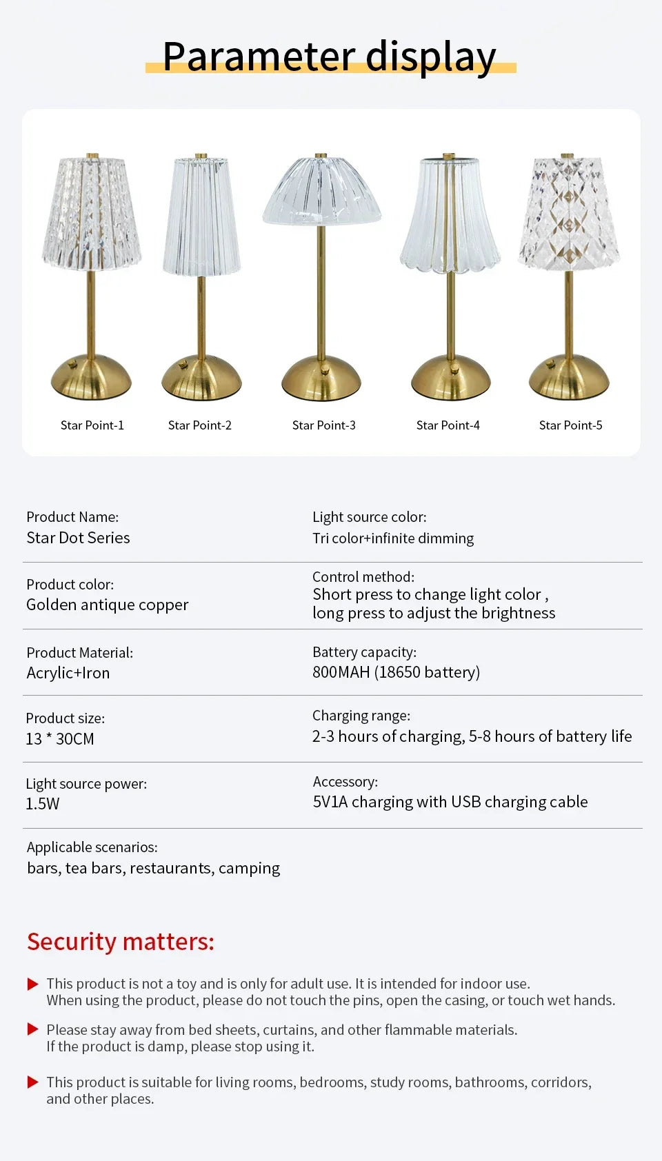 LED Table Lamp Touch Sensor Desktop Night Light USB Rechargeable For Bedroom Hotel Restaurant Bedroom Atmosphere Decor Lighting