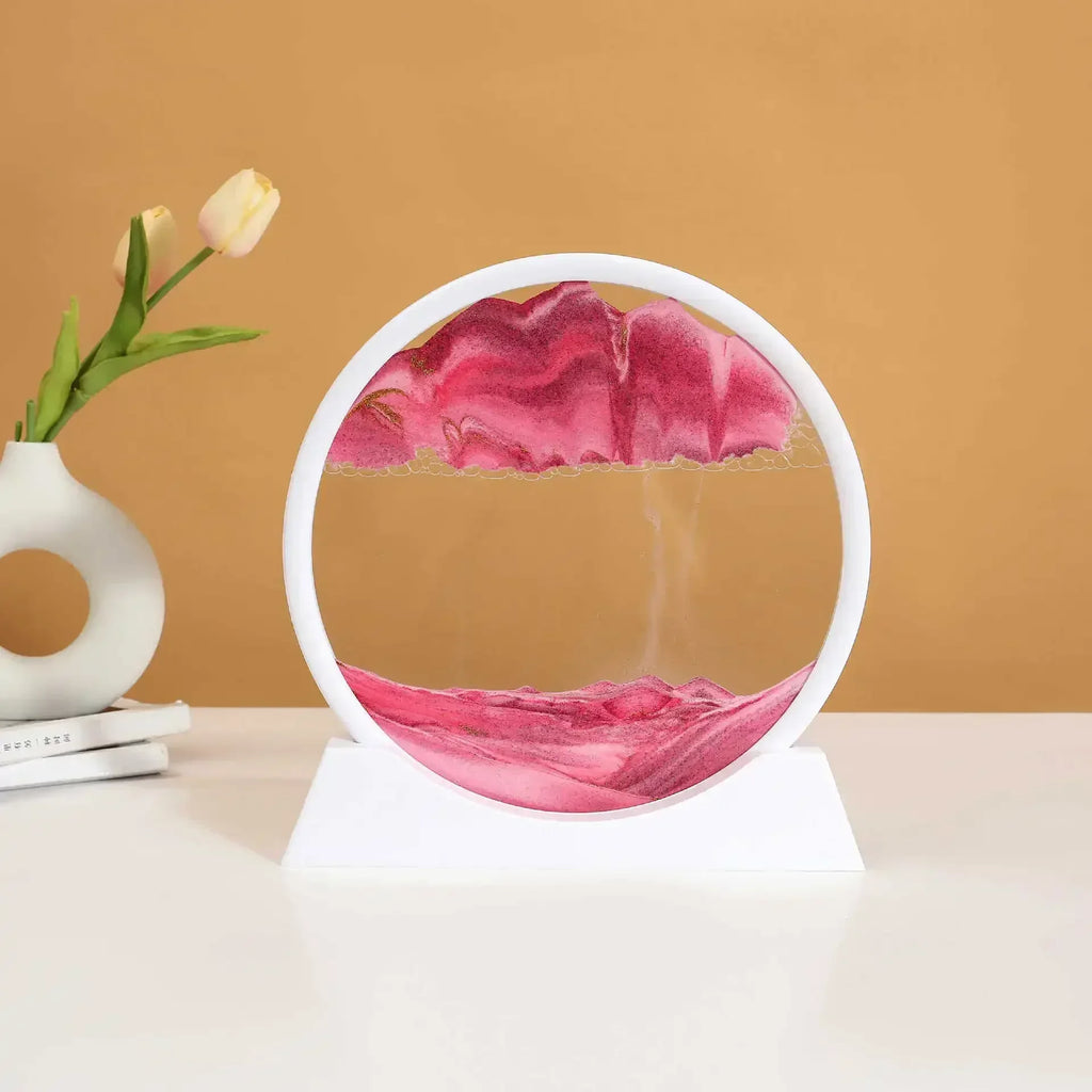 Sandscape Moving Sand Art Frame Flowing Sand 3D Dynamic Liquid Hourglass Quicksand Kinetic Sand Painting Office Home Decor Gifts