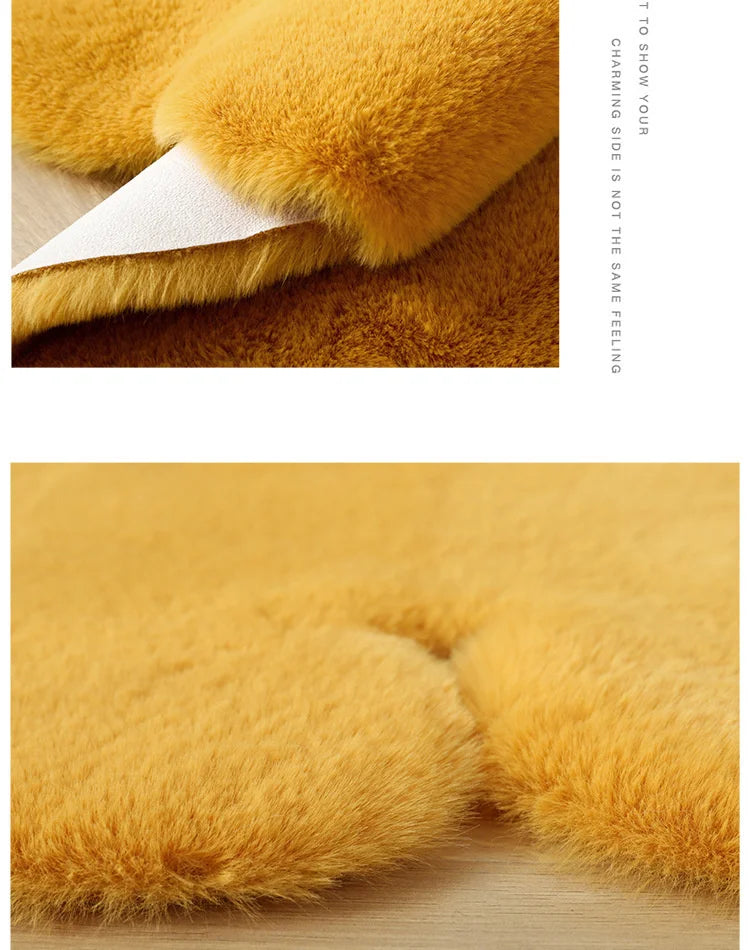 Cartoon Animal Bear Irregular Shaped Carpet Living Room Bedroom Entrance Floor Mat Children's Bedroom Carpet