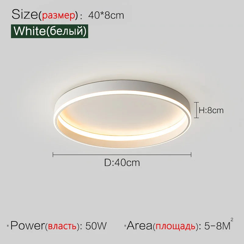 Nordic lamp modern minimalist square ceiling lamp master bedroom bedroom bedroom LED lamp eye protection full spectrum 2023 new