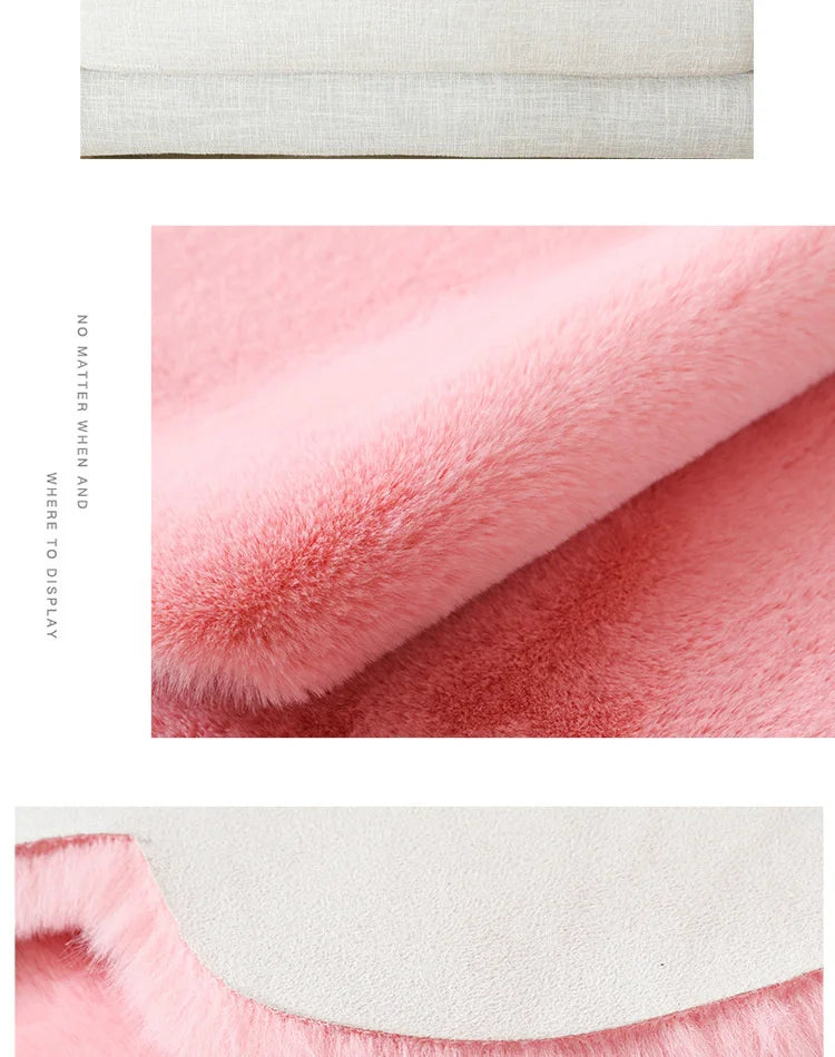 Cartoon Animal Bear Irregular Shaped Carpet Living Room Bedroom Entrance Floor Mat Children's Bedroom Carpet