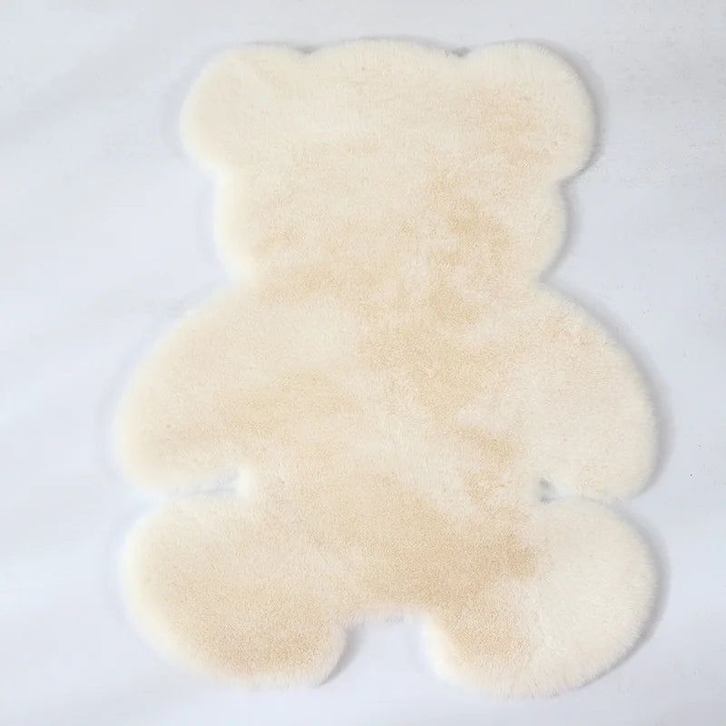 Cartoon Animal Bear Irregular Shaped Carpet Living Room Bedroom Entrance Floor Mat Children's Bedroom Carpet