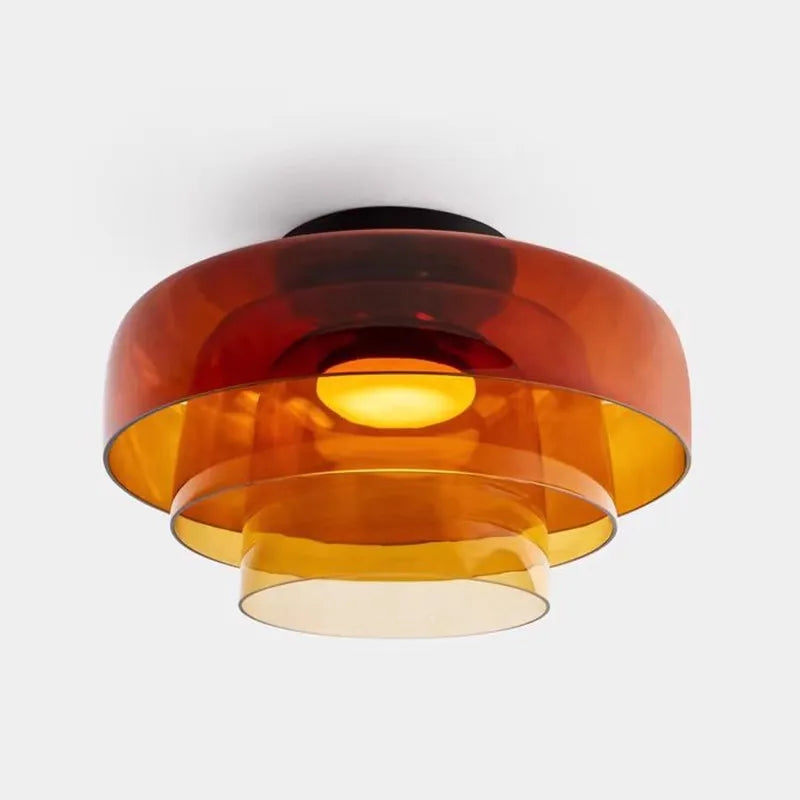 LEVELS Glass Ceiling Lamp Bedroom led Medieval Colourful lamps for Restaurant Creative Dining Room bedroom decorating Lamps