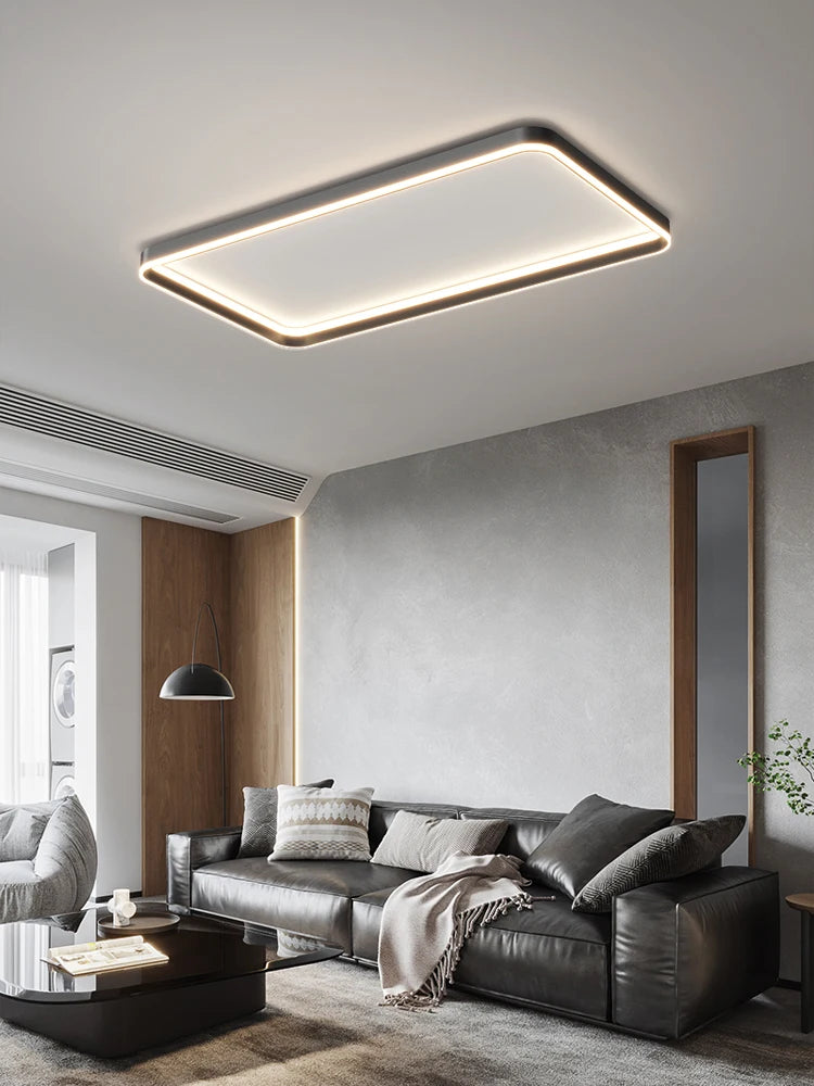 Nordic lamp modern minimalist square ceiling lamp master bedroom bedroom bedroom LED lamp eye protection full spectrum 2023 new