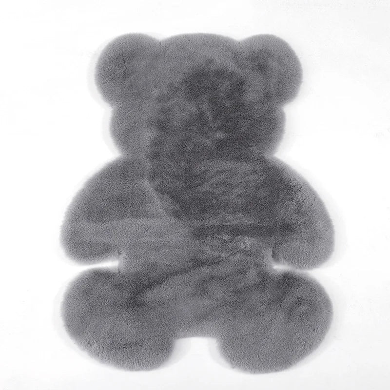 Cartoon Animal Bear Irregular Shaped Carpet Living Room Bedroom Entrance Floor Mat Children's Bedroom Carpet