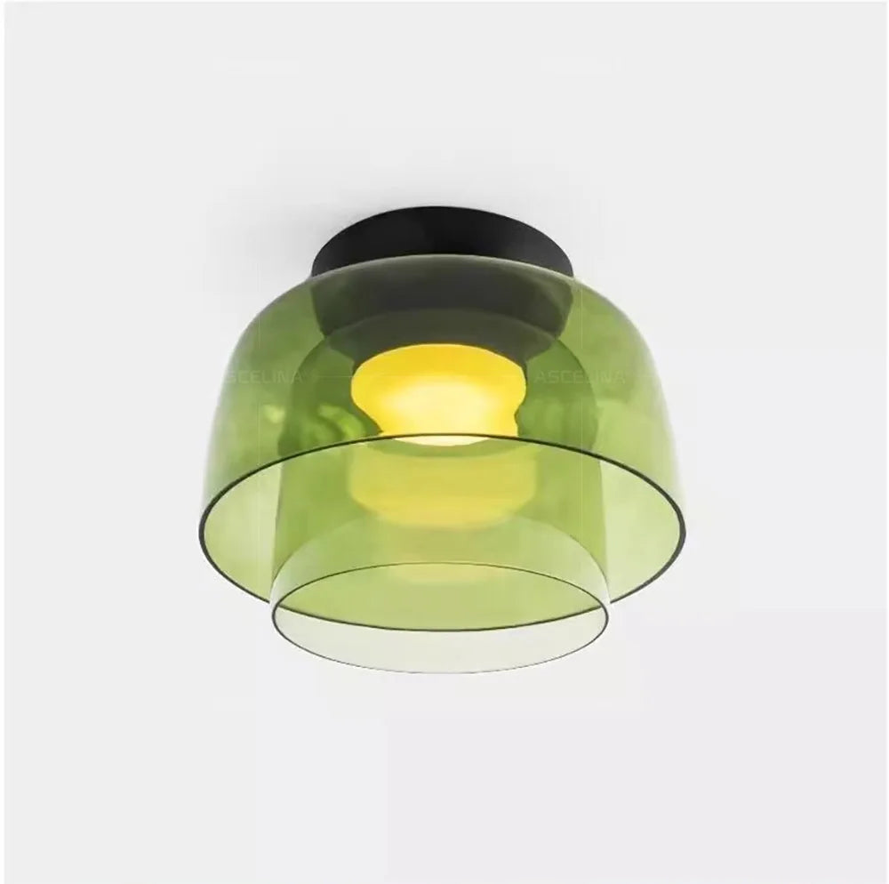 LEVELS Glass Ceiling Lamp Bedroom led Medieval Colourful lamps for Restaurant Creative Dining Room bedroom decorating Lamps