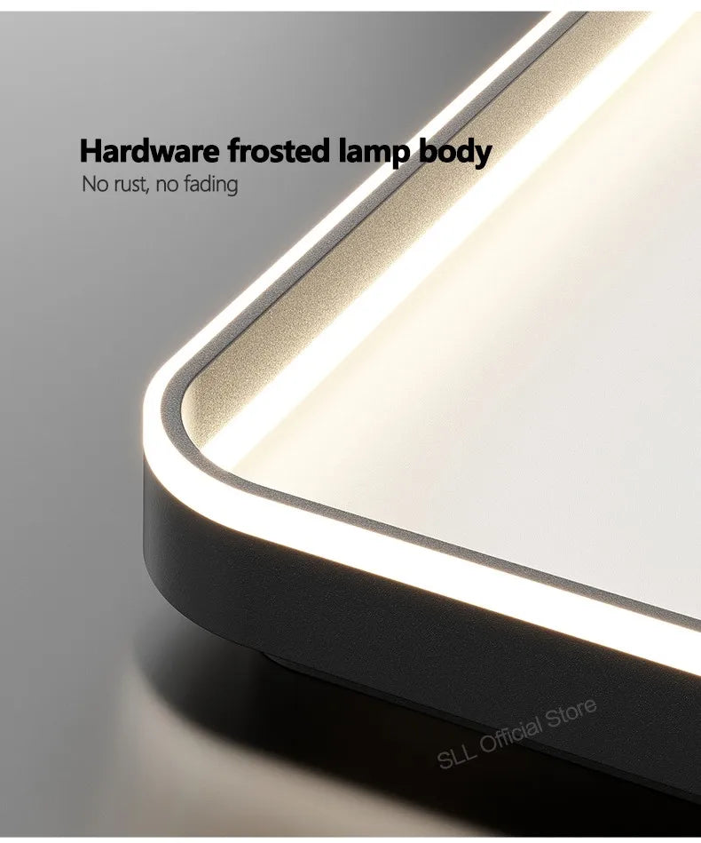 Nordic lamp modern minimalist square ceiling lamp master bedroom bedroom bedroom LED lamp eye protection full spectrum 2023 new