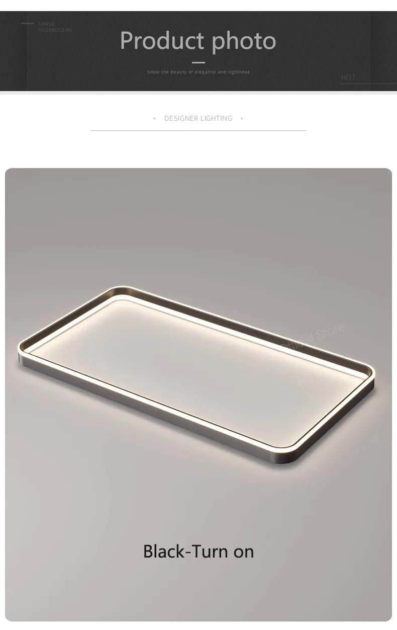 Nordic lamp modern minimalist square ceiling lamp master bedroom bedroom bedroom LED lamp eye protection full spectrum 2023 new