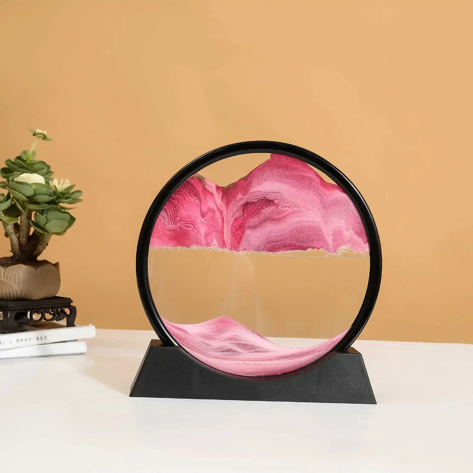 Sandscape Moving Sand Art Frame Flowing Sand 3D Dynamic Liquid Hourglass Quicksand Kinetic Sand Painting Office Home Decor Gifts