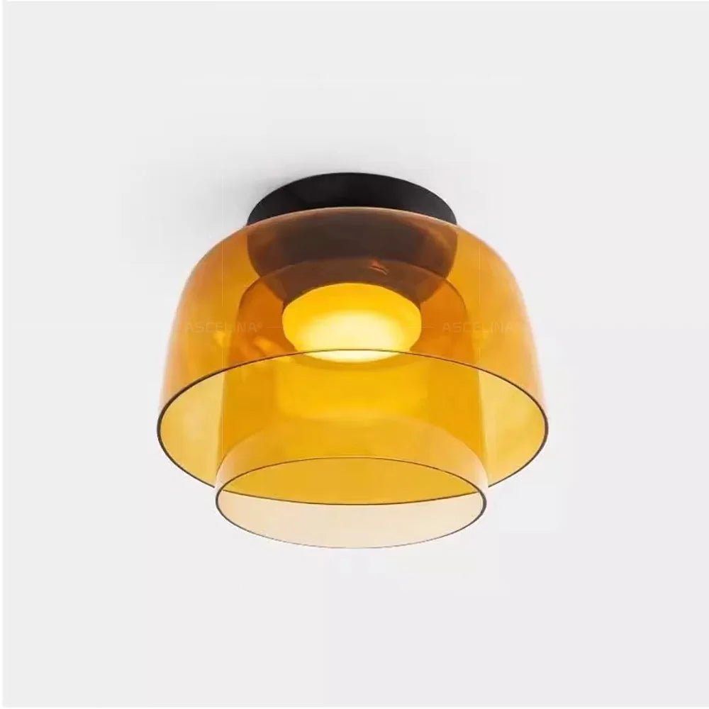 LEVELS Glass Ceiling Lamp Bedroom led Medieval Colourful lamps for Restaurant Creative Dining Room bedroom decorating Lamps