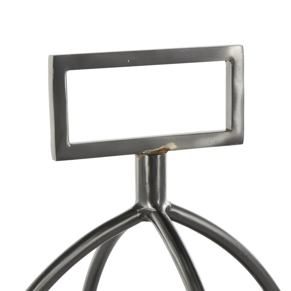 Silver Metal Open Frame Candle Lantern Rectangle Handles Indoor Outdoor Decorative Holder Glamorous Design Sturdy Glass Iron