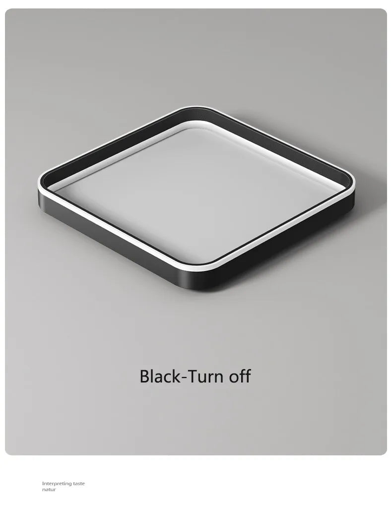 Nordic lamp modern minimalist square ceiling lamp master bedroom bedroom bedroom LED lamp eye protection full spectrum 2023 new