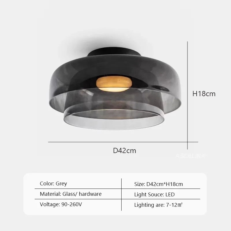 LEVELS Glass Ceiling Lamp Bedroom led Medieval Colourful lamps for Restaurant Creative Dining Room bedroom decorating Lamps