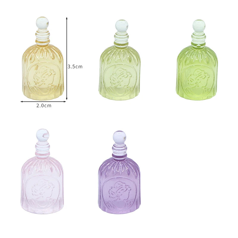 2Pcs Dollhouse Perfume Bottle Miniature Furniture Model Bedroom Decoration Accessories Doll Bedroom Bath Scene Props