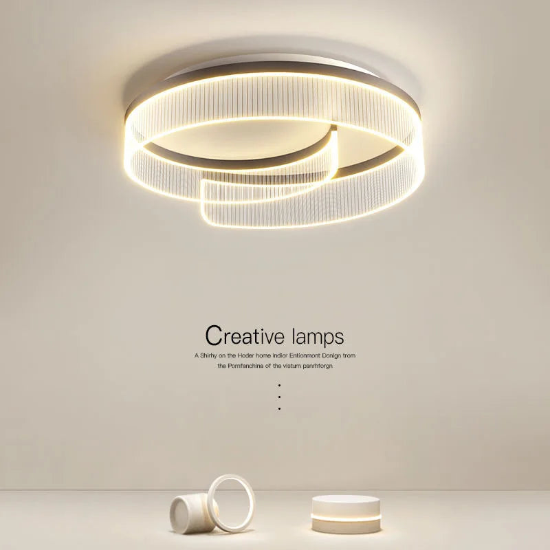 2025 Italian Luxury Simple Modern Bedroom Lamp LED Light Source Creative Personality Ceiling Lamp for Master Bedroom