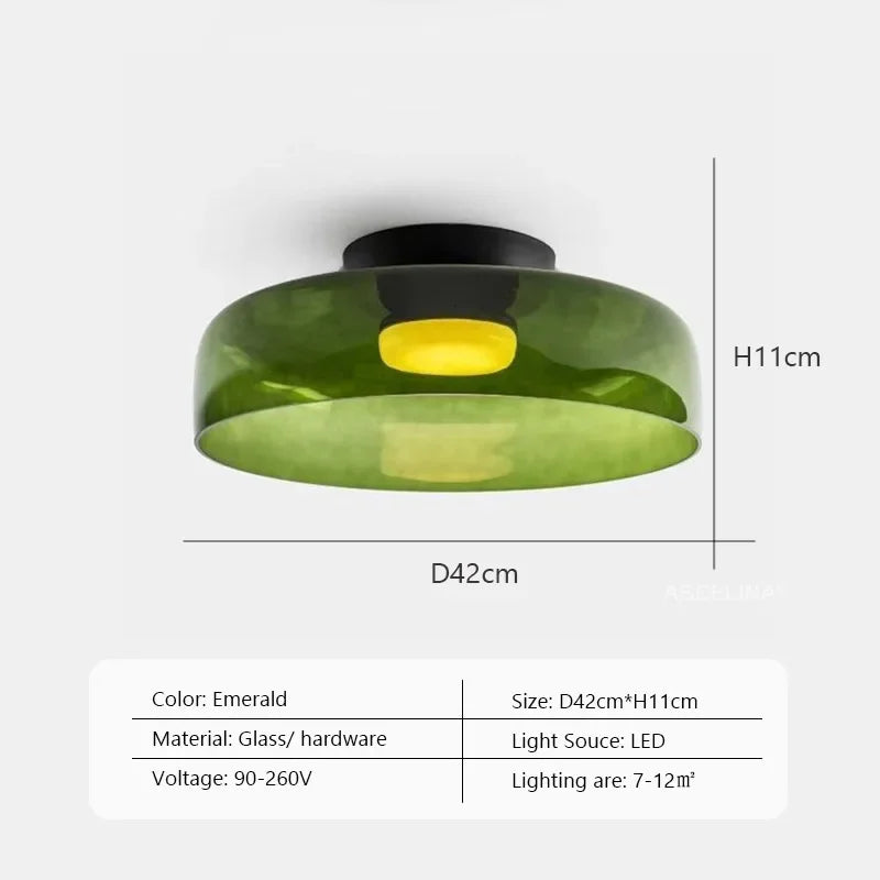 LEVELS Glass Ceiling Lamp Bedroom led Medieval Colourful lamps for Restaurant Creative Dining Room bedroom decorating Lamps