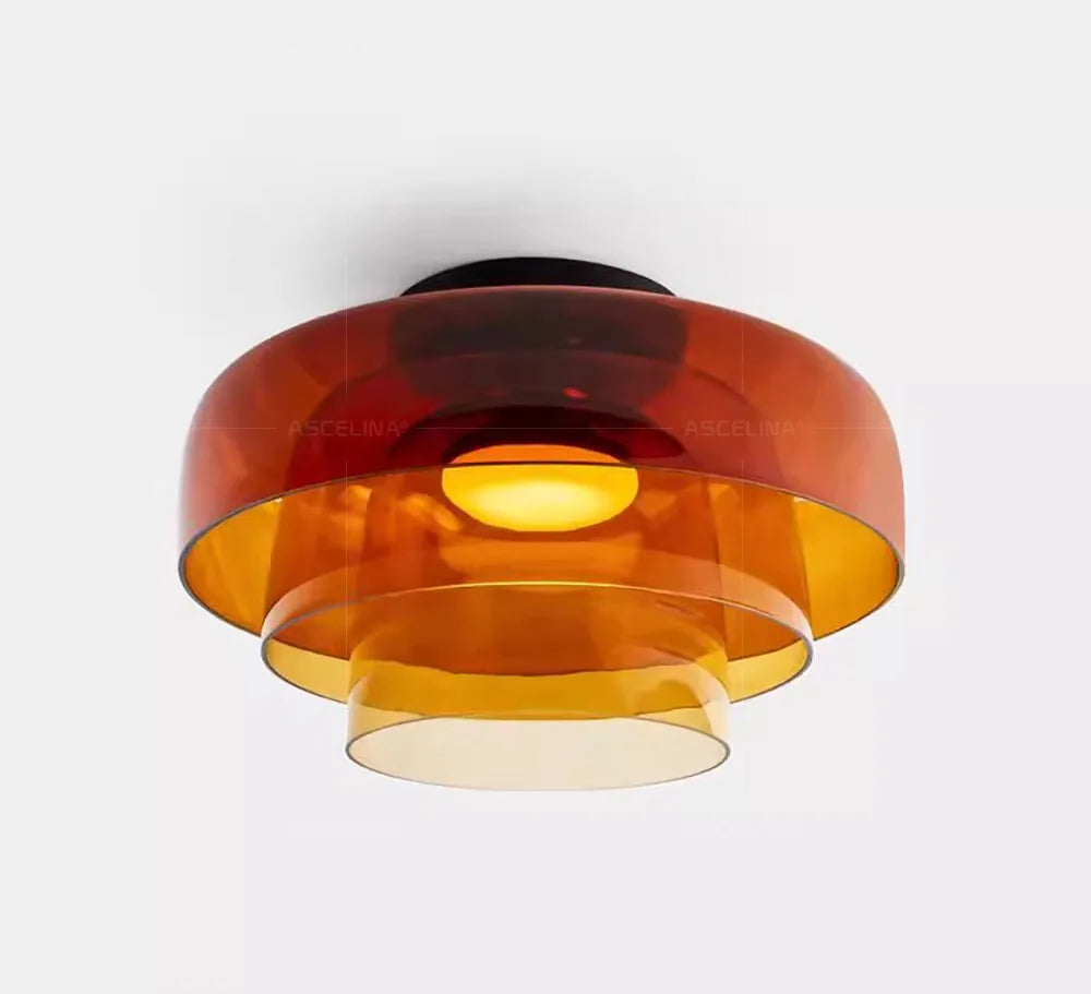 LEVELS Glass Ceiling Lamp Bedroom led Medieval Colourful lamps for Restaurant Creative Dining Room bedroom decorating Lamps